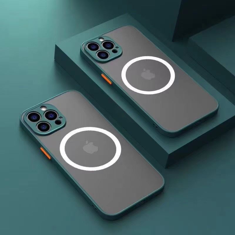 IPhone 13 12 11 Pro Max Anti-fall Matte Protective Cover Mobile Phone Case Magnetic Suction