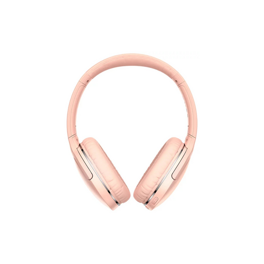 Baseus Encok D02 Pro Wireless Bluetooth Headphones – Rose Pink | Foldable & Comfortable Design