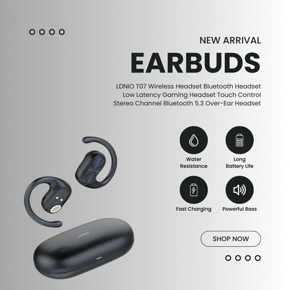 Wireless Stereo BT Earbuds Over-Ear Headphones T07