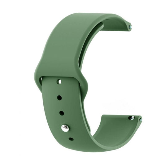Green Silicone Watch Strap – Bold Comfort with a Natural Edge