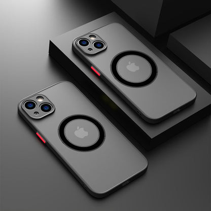 IPhone 13 12 11 Pro Max Anti-fall Matte Protective Cover Mobile Phone Case Magnetic Suction