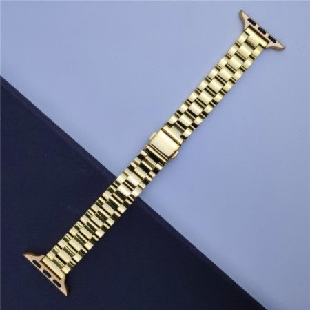 Suitable For Apple IWatch3/4/5/6 Generations Three Small Waist Style Stainless Steel Metal Strap