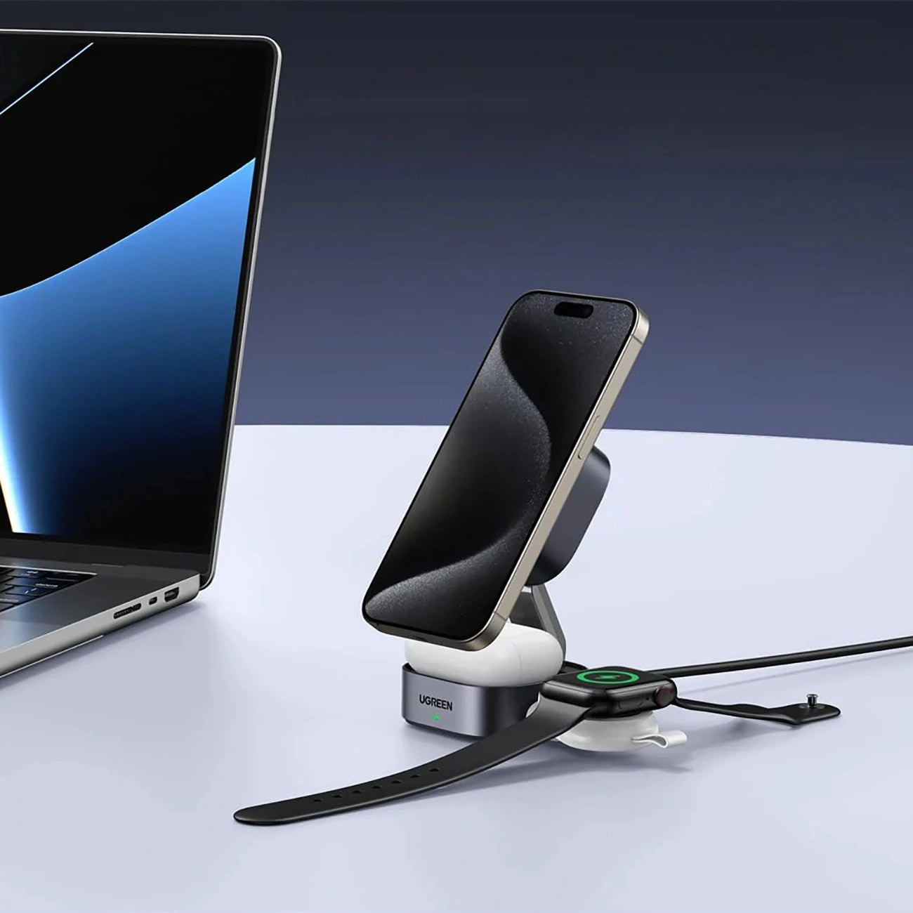 Magnetic Wireless Charger Ugreen W702 15W 2-in-1
